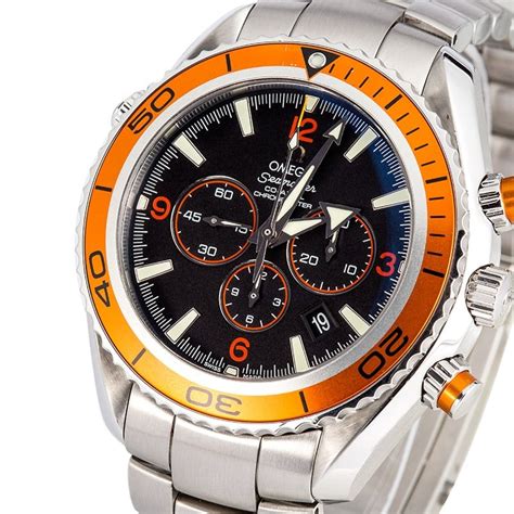 omega seamaster planet ocean chrono orange|Omega Seamaster 600m price.